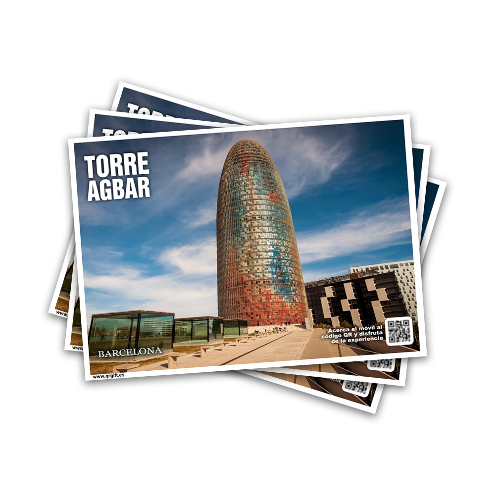 POSTAL TORRE AGBAR BCN