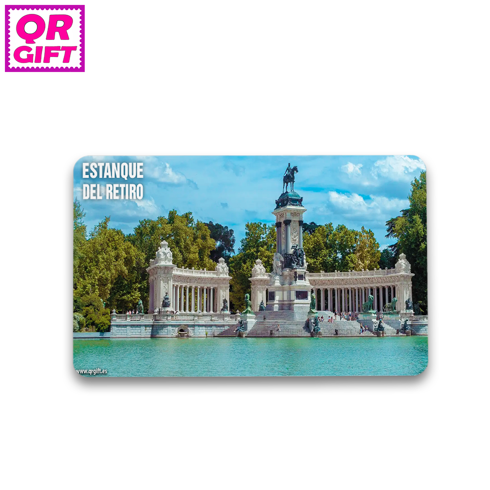 Pegatina - Estanque del Retiro de Madrid