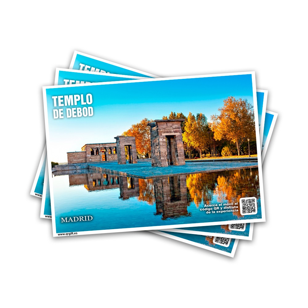 POSTAL TEMPLO DE DEBOD MADRID