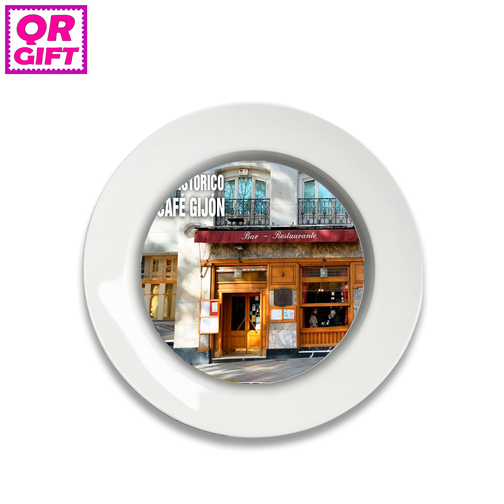 Plato-Café Gijón