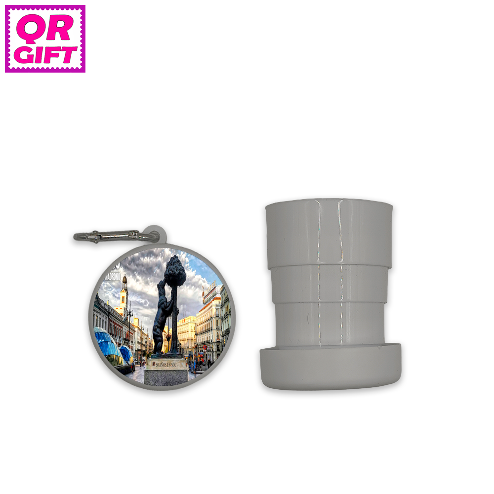 Vaso portátil-Oso y el Madroño de Madrid