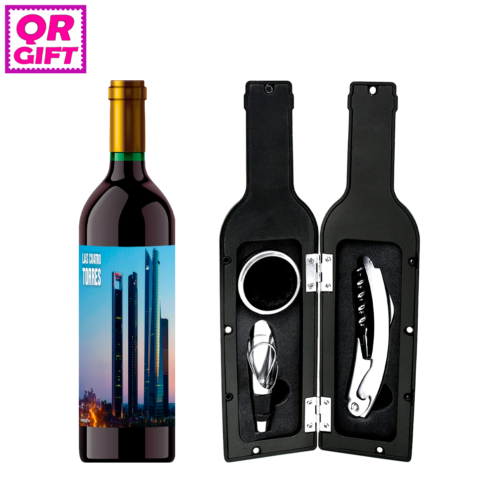 Kit Sacacorchos - Las Cuatro Torres de Madrid