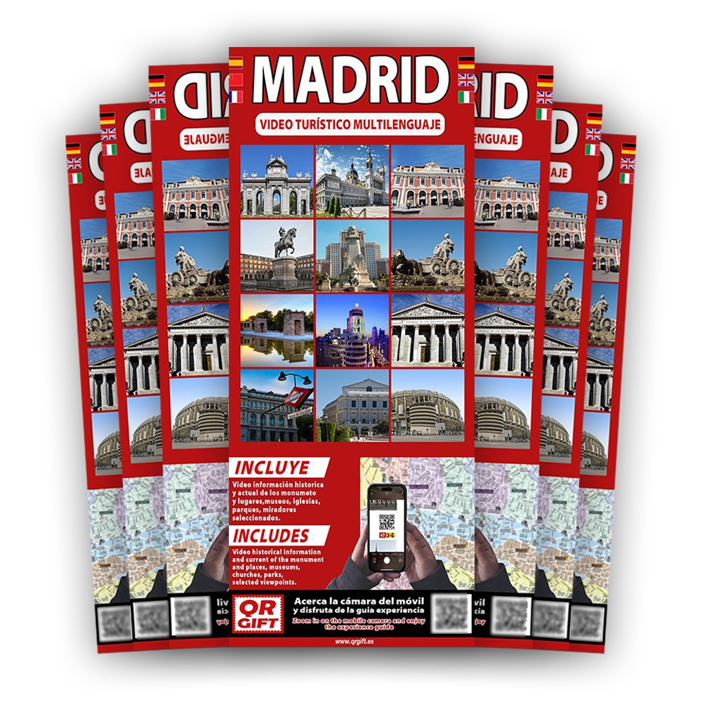 Mapas turisticos inteligentes Multilenguaje Madrid (30 Und.)