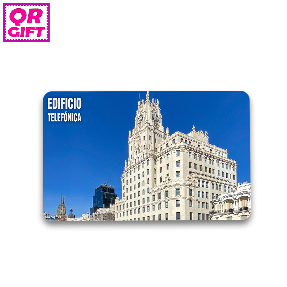 Pegatina - Edificio de Telefónica de Madrid