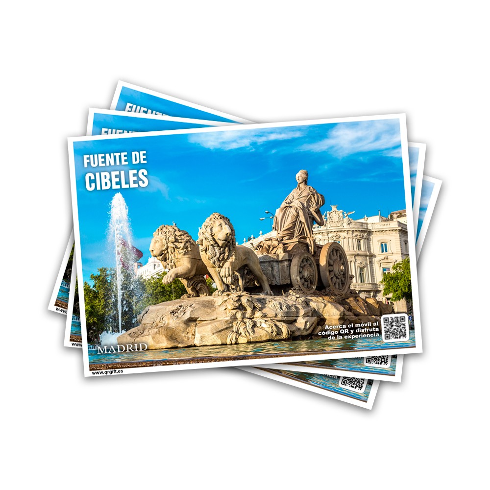 POSTAL FUENTE DE CIBELES MADRID