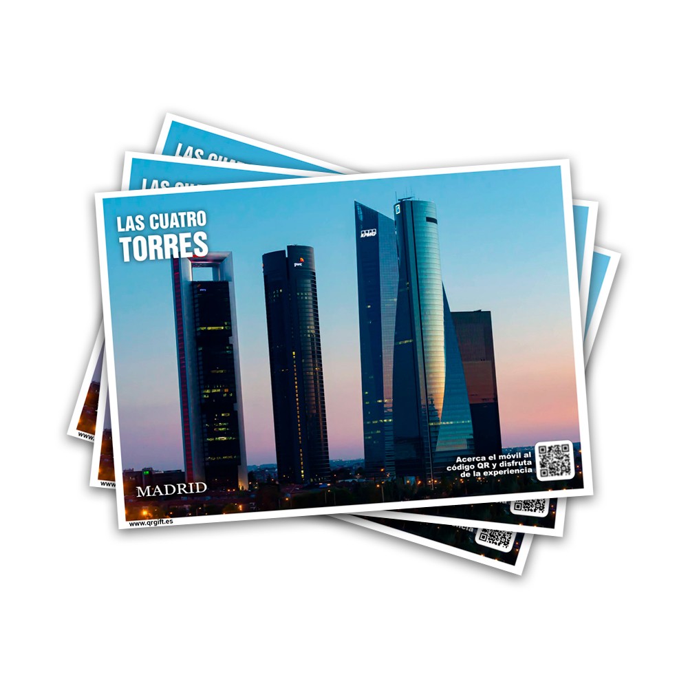 POSTAL LAS CUATRO TORRES MADRID