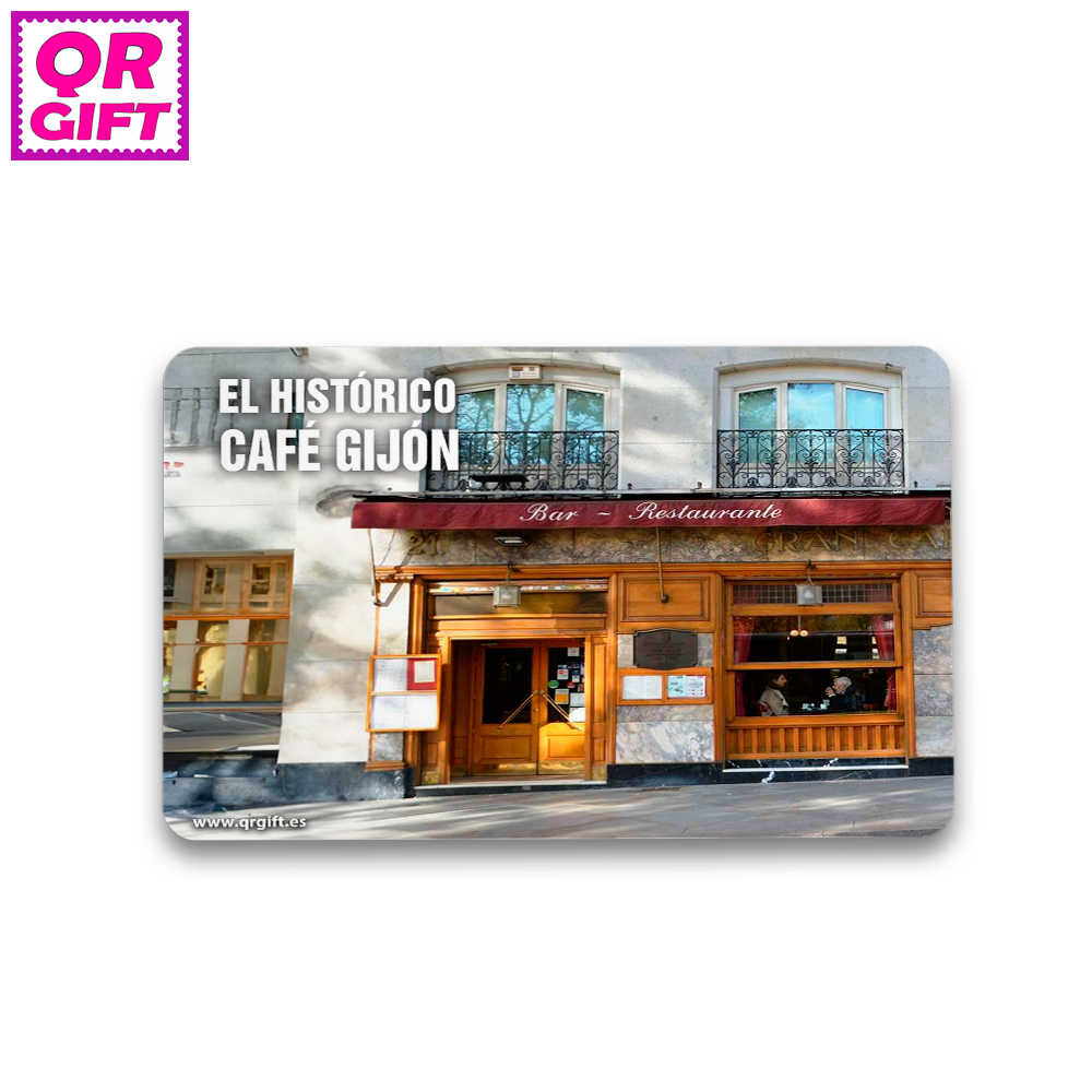 Pegatina-Café Gijón